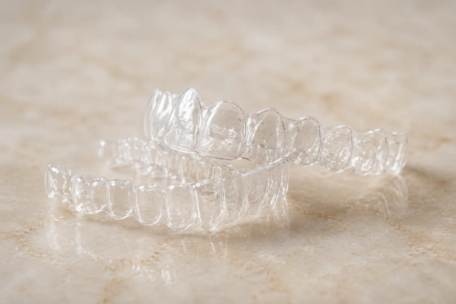 Invisalign clear aligners planned around bite and airway