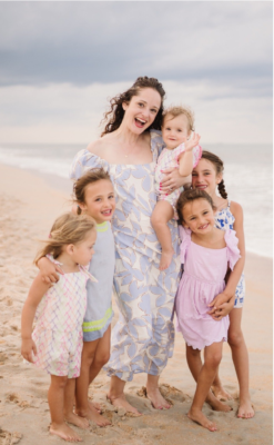 Dr. Pinto with her 5 daughters